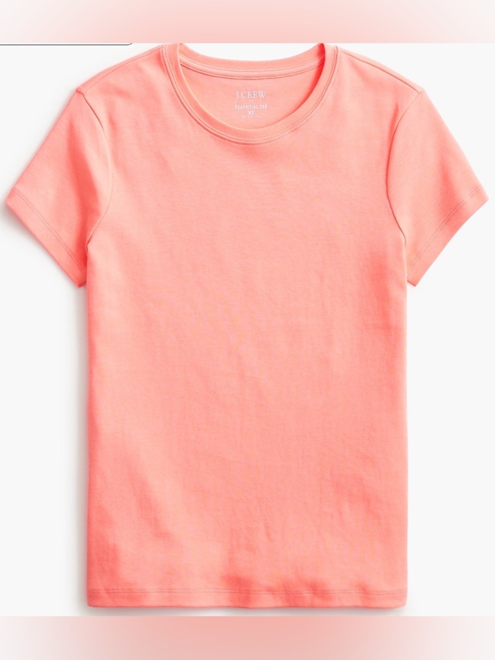 J.Crew Essential Cotton Crewneck Tee Sunny Peach Short Sleeve Women’s Size